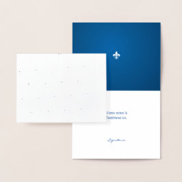 ケベックモチーフフルーアドゥリュフランサワーズエンクレアルゼンテ 箔カード