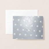 ケベックモチーフフルーアドゥリュフランサワーズエンクレアルゼンテ 箔カード (裏面封筒付き)