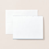 ケベックモチーフフルーアドゥリュフランサワーズエンクレアルゼンテ 箔カード (封筒付き正面)