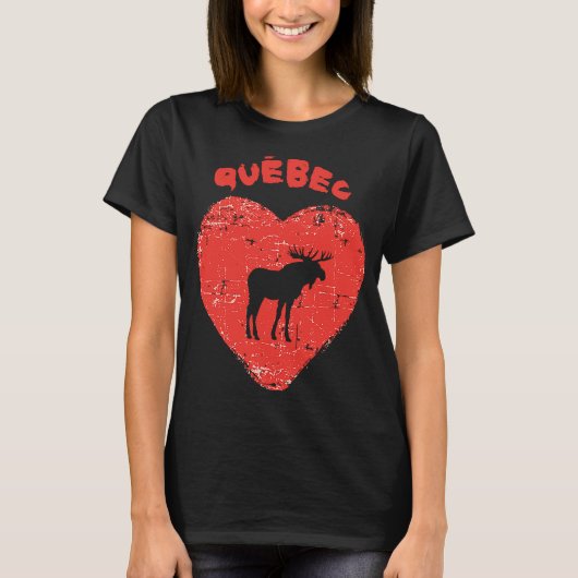 ケベックラブムースハート Tシャツ (正面)