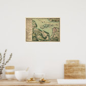 ケベック包囲網の地図 ポスター (キッチン)