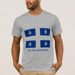 ケベック国旗のTシャツ – 背景なし Tシャツ