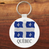 ケベック国旗 キーホルダー (正面)