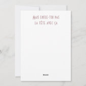 ケベック州おめでとう シーズンカード (裏面)