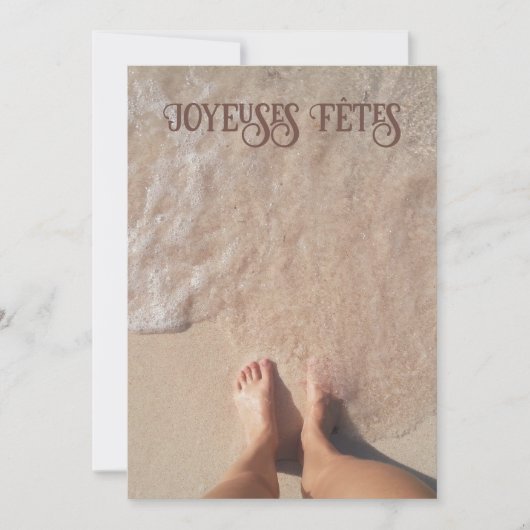 ケベック州のスノーバードホリデー シーズンカード (正面)