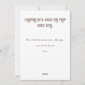 ケベック州のスノーバードホリデー シーズンカード (裏面)