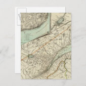 ケベック州の新しい地図 ポストカード (正面/裏面)