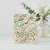 ケベック州の新しい地図 ポストカード (スタンド正面)