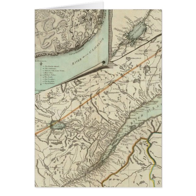 ケベック州の新地図 (正面)