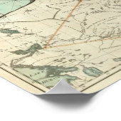 ケベック州の新地図 ポスター (角)