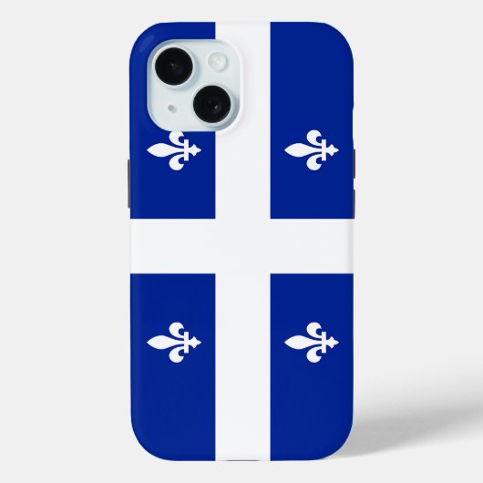 ケベック州の旗のApple iPhone 15 Case-Mate iPhoneケース (裏面)