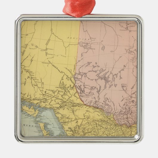 ケベック州オンタリオ メタルオーナメント (正面)