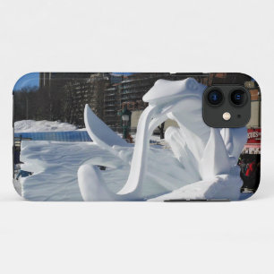 ケベック州カエル雪像(カナダ) iPhone 11 ケース