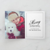 ケベック州カルティエプティシャンプレーンのクリスマス シーズンカード (内部)