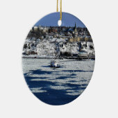 ケベック州セントローレンス川のフェリー セラミックオーナメント (右)