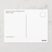 ケベック州セントローレンス川&オールドケベック ポストカード (裏面)