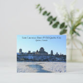 ケベック州セントローレンス川&オールドケベック ポストカード (スタンド正面)