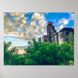 ケベック州モントリオールの古い麦芽工場 ポスター