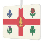 ケベック州モントリオール国旗 カーエアーフレッシュナー (左)