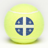 ケベック州旗と愛国的なテニスボール，カナダ テニスボール (裏面)