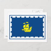 ケベック州旗のポストカード ポストカード (正面/裏面)