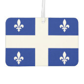 ケベック州旗を持つカーエアフレザー カーエアーフレッシュナー (裏面)