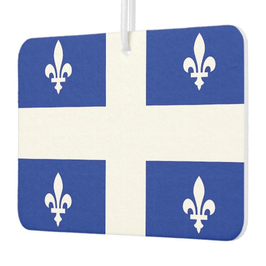 ケベック州旗を持つカーエアフレザー カーエアーフレッシュナー (左)