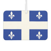 ケベック州旗を持つカーエアフレザー カーエアーフレッシュナー (正面)