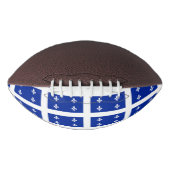 ケベック州旗を持つ愛国的なアメリカンフットボール アメリカンフットボール (正面)