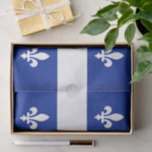 ケベック州旗を持つ愛国的なティッシュペーパー，カナダ 薄葉紙 (ギフト)