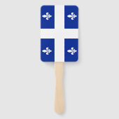 ケベック州旗を持つ愛国的なハンドファンのセット ハンドファン (裏面)