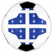 ケベック州旗を持つ愛国的サッカーボール サッカーボール (正面)