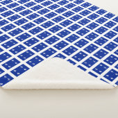 ケベック州旗を持つ愛国的シェルパ毛布 シェルパブランケット (3/4)