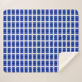 ケベック州旗を持つ愛国的シェルパ毛布 シェルパブランケット (正面(横))