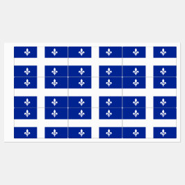 ケベック州旗を持つ愛国的ラベル ラベル