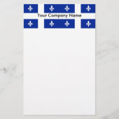 ケベック州旗を持つ文房具，カナダ 便箋 (正面)