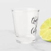 ケベック州旗ハート ショットグラス (左)