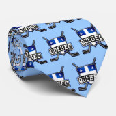 ケベック州旗ホッケータイ ネクタイ (ロール)