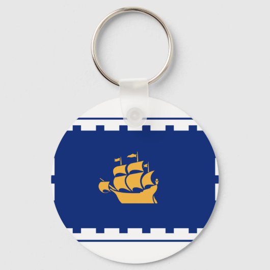 ケベック州旗 キーホルダー (正面)