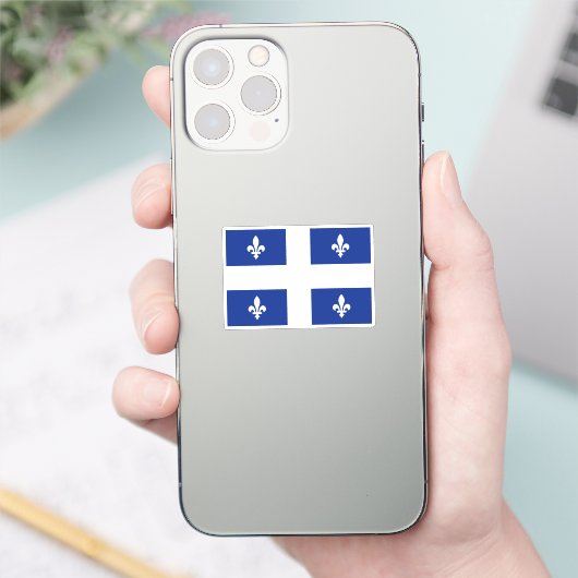 ケベック州旗 シール (スマートフォン)