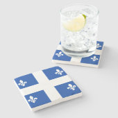 ケベック州旗 ストーンコースター (横)