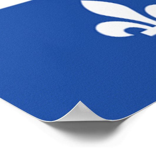 ケベック州旗 ポスター (角)