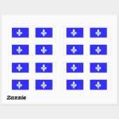 ケベック州旗 長方形シール (シート)