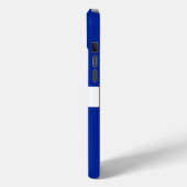ケベック州旗 Apple iPhone 15 Plus カバー (裏面 / 左)