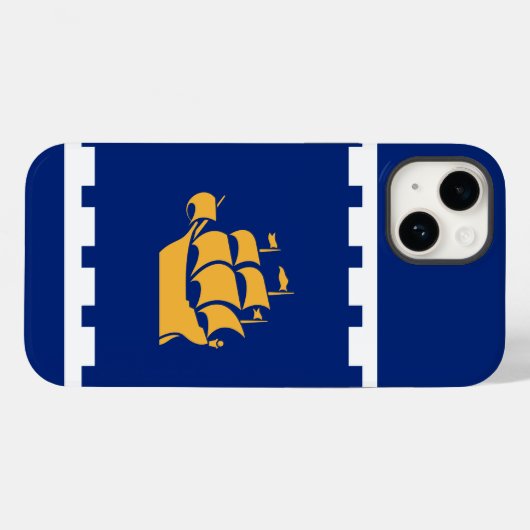 ケベック州旗 Case-Mate iPhoneケース (裏面 (横))