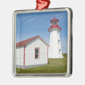 ケベック州(カナダ)。ドスポア岬灯台。 メタルオーナメント (左)