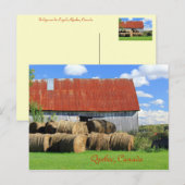 ケベック州，カナダ ポストカード (正面/裏面)