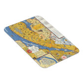 ケベック州，ガスペシーの地図（カナダ） マグネット (右側)