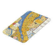 ケベック州，ガスペシーの地図（カナダ） マグネット (左側)