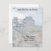 ケベック市の歴史的地区 インビテーションポストカード (正面/裏面)